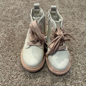 Cat & Jack Kids Boots with Pink Laces